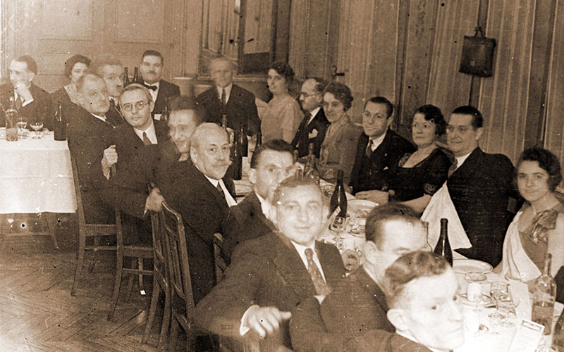 Banquet du 20e anniversaire de la Fraternelle d'Asnières en 1933